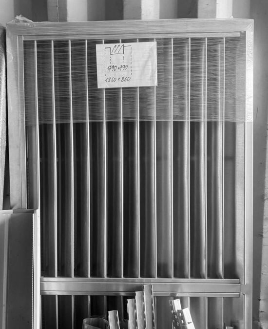 Ventilation Grille 1790x790 mm, Galvanized, with Insect Screen